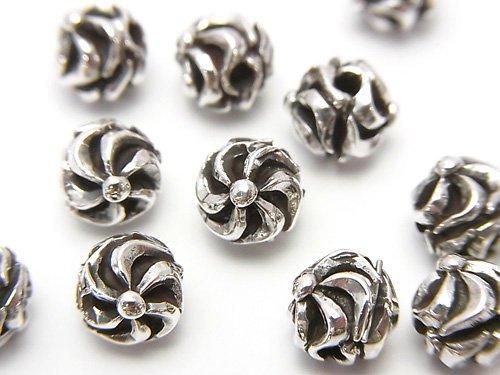 Silver925 Design Round 7mm 1pc