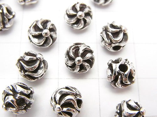 Silver925 Design Round 7mm 1pc