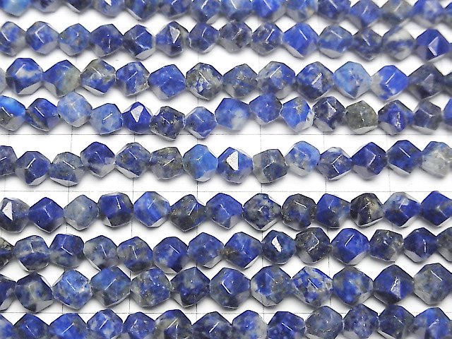[Video] Lapislazuli AA+ 24Faceted Round 6mm 1strand beads (aprx.13inch/33cm)