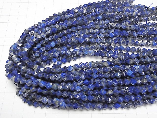 [Video] Lapislazuli AA+ 24Faceted Round 6mm 1strand beads (aprx.13inch/33cm)
