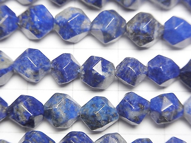 [Video] Lapislazuli AA+ 20Faceted Round 8mm half or 1strand beads (aprx.14inch/35cm)