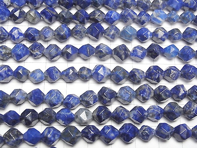 [Video] Lapislazuli AA+ 20Faceted Round 8mm half or 1strand beads (aprx.14inch/35cm)