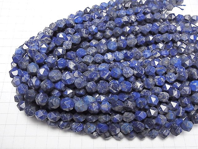 [Video] Lapislazuli AA+ 20Faceted Round 10mm half or 1strand beads (aprx.14inch/34cm)