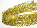 [Video] Yellow Green Amber AAA Oval 9x7x4mm 4pcs-1strand beads (aprx.15inch / 38cm)