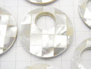 [Video] Mosaic Shell Coin (Donut) 35mm White 1pc