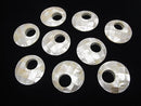 [Video] Mosaic Shell Coin (Donut) 35mm White 1pc