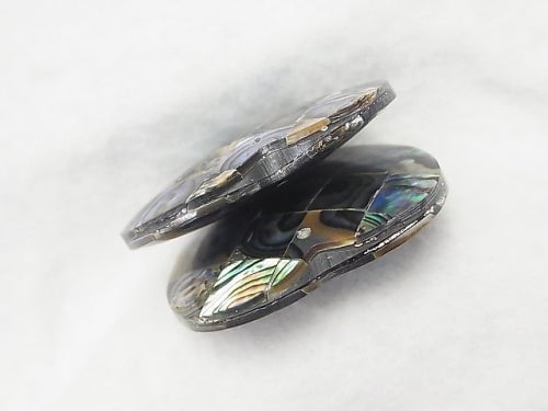 Mosaic Shell Heart 35x35x8mm Abalone Shell 1pc $3.79!