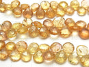 [Video] High Quality Imperial Topaz AAA- Chestnut Faceted Briolette half or 1strand beads (aprx.7inch / 18cm)