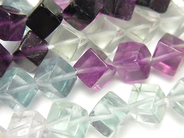 Cube, Fluorite Gemstone Beads