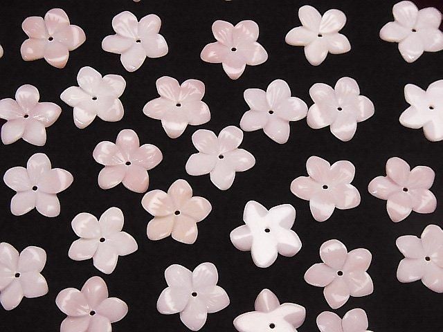 [Video] Queen Conch Shell AAA-AAA Flower Carving 12mm Center Hole 4pcs