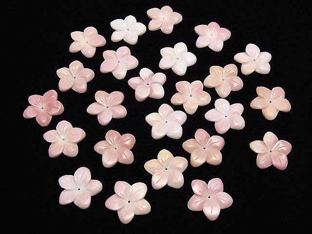 [Video] Queen Conch Shell AAA - AAA - Flower carving 20 mm central hole 3 pcs $7.79!