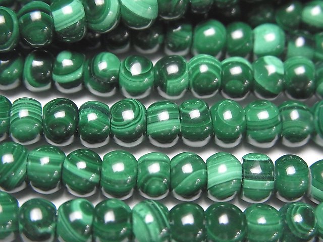 Malachite, Roundel Gemstone Beads