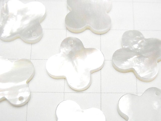 [Video] High quality White Shell (Silver-lip Oyster) Flower motif 13 mm, 16 mm, 18 mm 1 pc $2.59