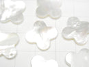 [Video] High quality White Shell (Silver-lip Oyster) Flower motif 13 mm, 16 mm, 18 mm 1 pc $2.59