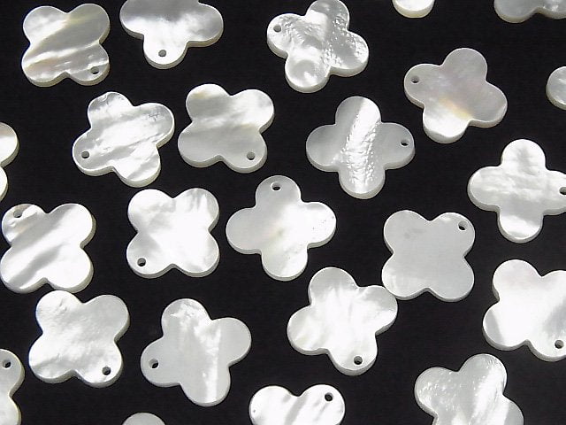 [Video] High quality White Shell (Silver-lip Oyster) Flower motif 13 mm, 16 mm, 18 mm 1 pc $2.59