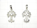 Silver925 Cross Pendant w / CZ 1pc