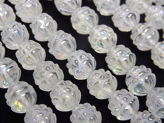 Carving, Flash Crystal Gemstone Beads