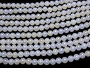 [Video] Flash, White Chalcedony Round 8mm 1strand beads (aprx.15inch / 37cm)