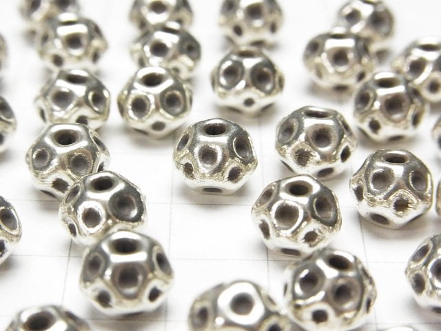 Karen Silver Motif Beads 8mm 1pc