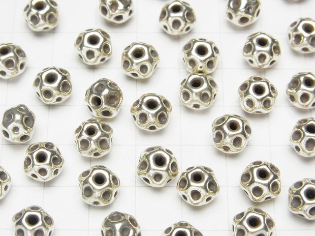 Karen Silver Motif Beads 8mm 1pc