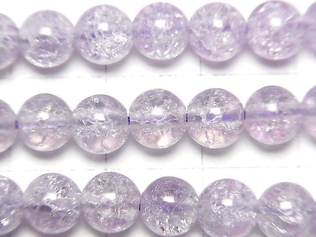 [Video] Crack Amethyst Round 6mm 1strand beads (aprx.15inch / 38cm)