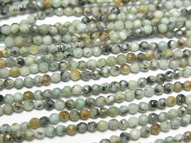 1strand $9.79! African Turquoise  Faceted Round 2mm  1strand beads (aprx.15inch/38cm)