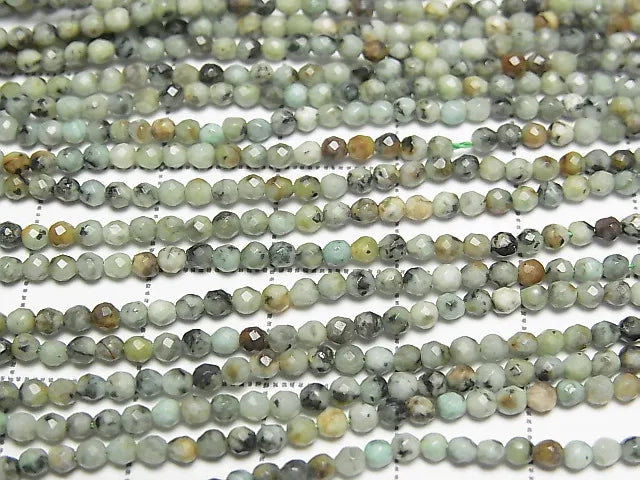 1strand $9.79! African Turquoise  Faceted Round 2mm  1strand beads (aprx.15inch/38cm)