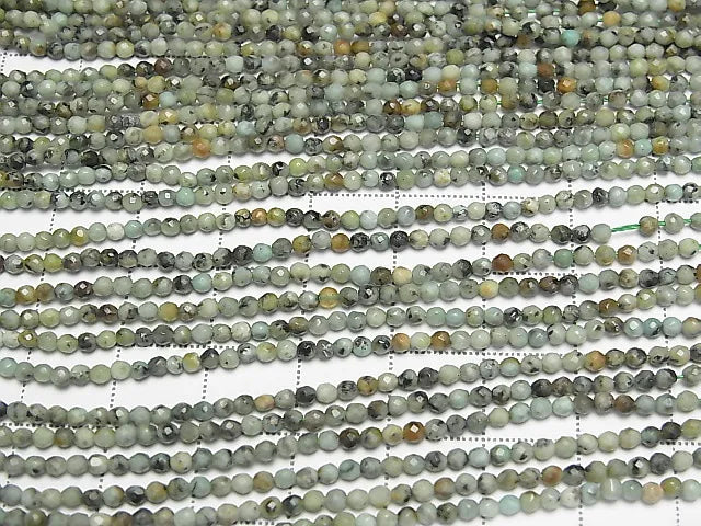 1strand $9.79! African Turquoise  Faceted Round 2mm  1strand beads (aprx.15inch/38cm)