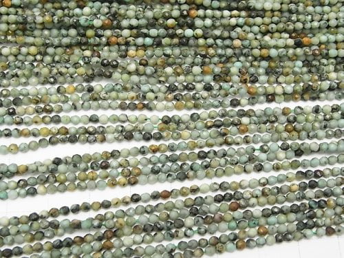 1strand $9.79! African Turquoise  Faceted Round 2mm  1strand beads (aprx.15inch/38cm)