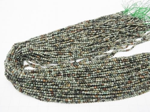 1strand $9.79! African Turquoise  Faceted Round 2mm  1strand beads (aprx.15inch/38cm)