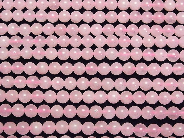 [Video] Rose Quartz Round 6mm 1strand beads (aprx.15inch/37cm)