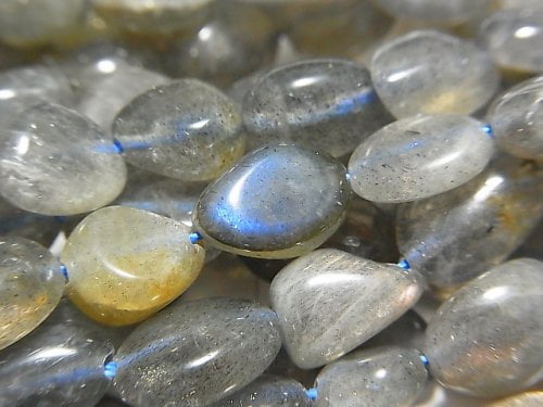 Labradorite, Nugget, Oval Gemstone Beads