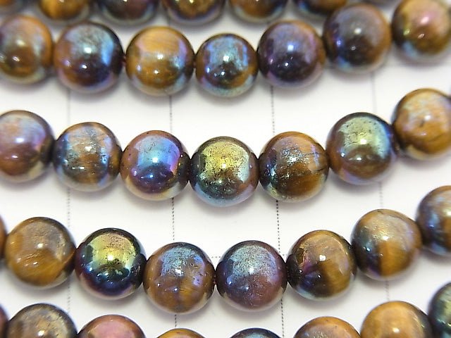 [Video] 1strand $7.79! Flash, Yellow Tiger Eye Round 6mm 1strand beads (aprx.15inch / 38cm)