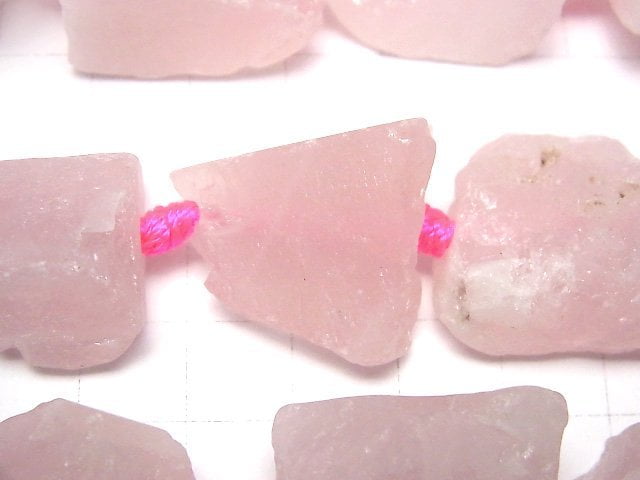 1strand $9.79! Rose Quartz Rough Rock Nugget 1strand beads (aprx.15inch / 37cm)