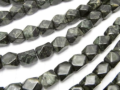 [Video] 1strand $8.79! Kambaba Jasper rectangle Faceted Tube 11x9x9 mm 1strand beads (aprx.15inch / 38cm)