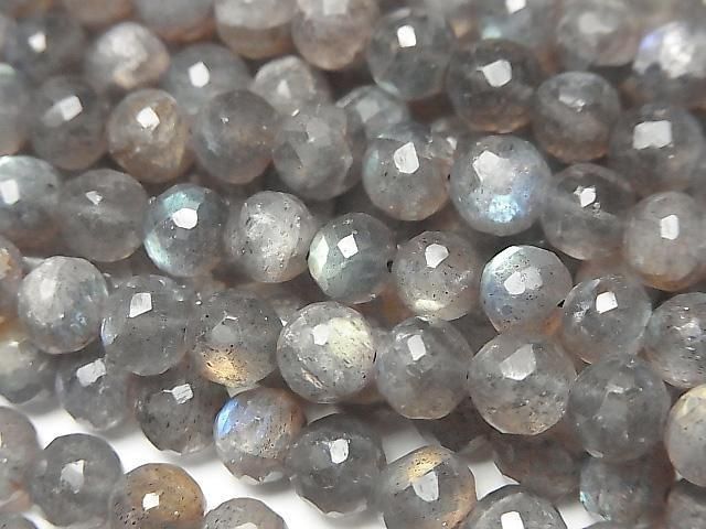 Labradorite Haute Qualité AAA-AAA- Ronde Facettée 5-8mm Perles 1/4 ou 1 fil (environ 34cm/14 pouces)
