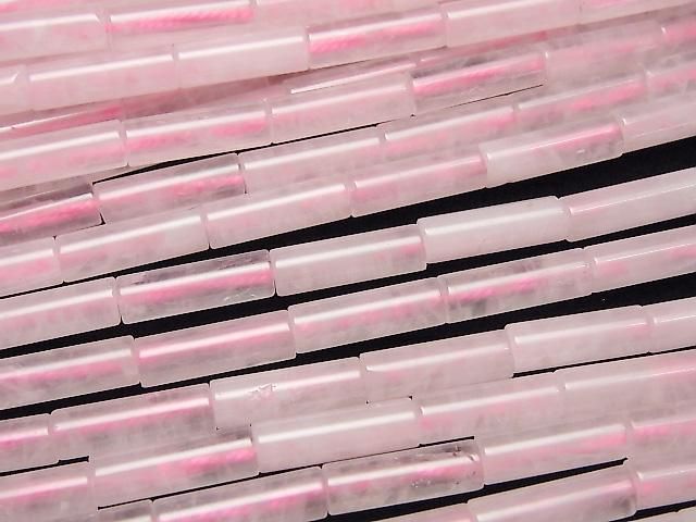 [Video]Rose Quartz AA+ Tube 13x4x4mm 1strand beads (aprx.15inch/36cm)
