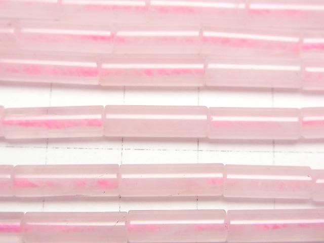 [Video]Rose Quartz AA+ Tube 13x4x4mm 1strand beads (aprx.15inch/36cm)
