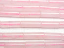 [Video]Rose Quartz AA+ Tube 13x4x4mm 1strand beads (aprx.15inch/36cm)