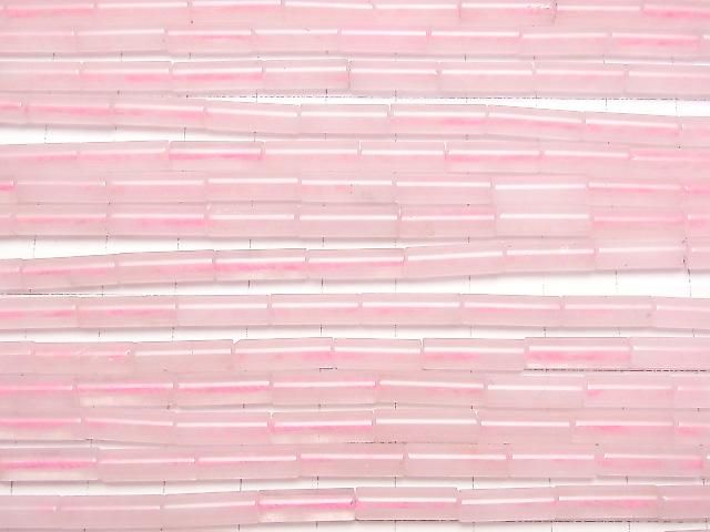 [Video]Rose Quartz AA+ Tube 13x4x4mm 1strand beads (aprx.15inch/36cm)