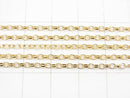 14KGF Oval Rolo Chain 2.4x1.8mm 10cm