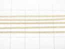14KGF Flat Curb Chain 1.0mm width 10cm