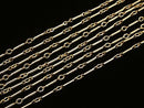 14KGF Straight Bar Chain 8x2.3mm 10cm