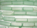 Green Aventurine 4Faceted Faceted Tube 13x4x4mm1strand beads (aprx.15inch/38cm)