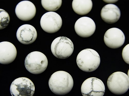 Howlite Magnesite, Round Gemstone Beads