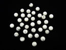 Howlite Magnesite  Half Drilled Hole Round 6mm 10pcs