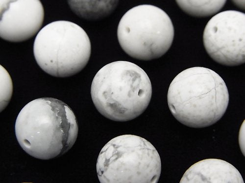 Howlite Magnesite, Round Gemstone Beads
