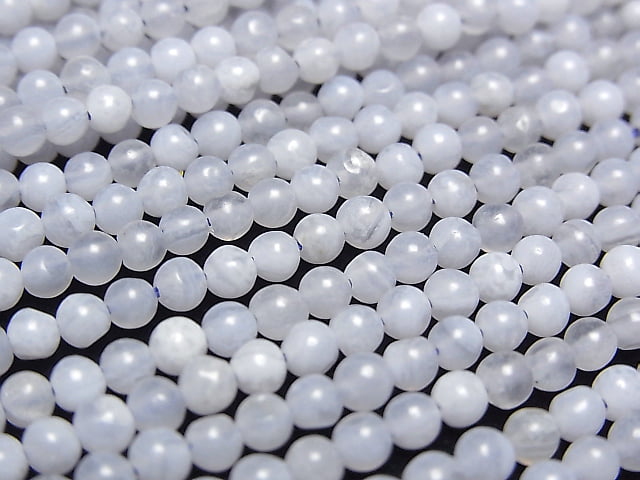 [Video] Blue Lace Agate AA++ Round 3mm 1strand beads (aprx.15inch/38cm)