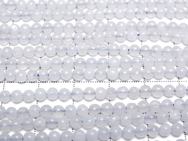 [Video] Blue Lace Agate AA++ Round 3mm 1strand beads (aprx.15inch/38cm)