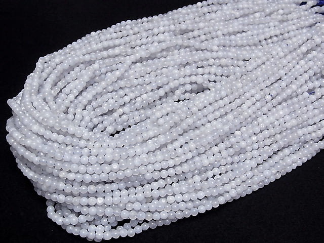 [Video] Blue Lace Agate AA++ Round 3mm 1strand beads (aprx.15inch/38cm)